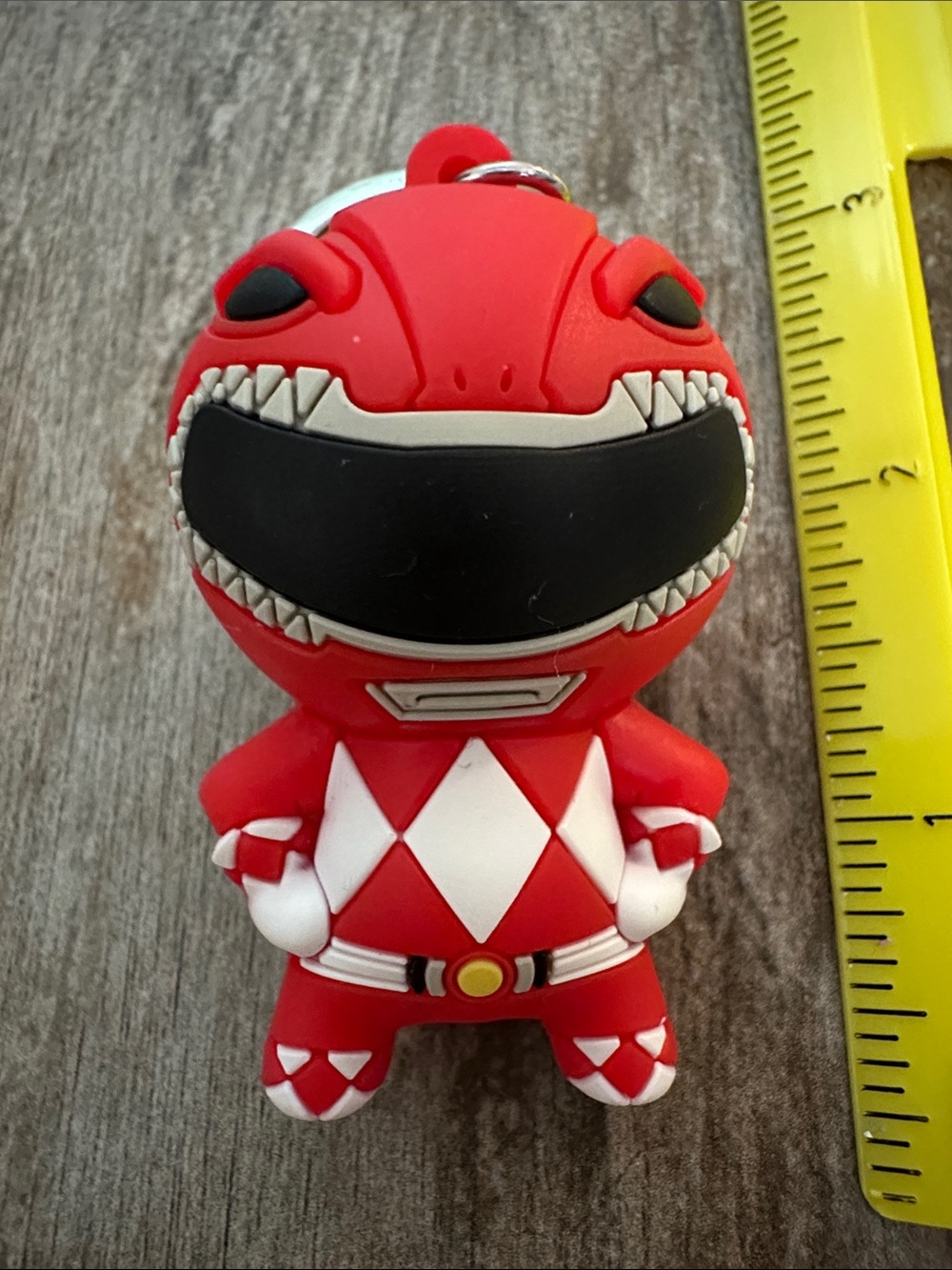 Power Ranger Red & Yellow Keychain Figure Set - Picture 4 of 5